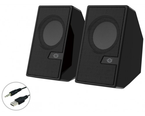 Altavoces conceptronic bjorn02b 6w negro