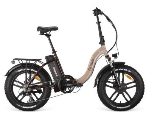 EBIKE  PORTO - URBAN - FAT 20” X 4 - BAT.EXTRAIBLE  - NEGRO/OCRE