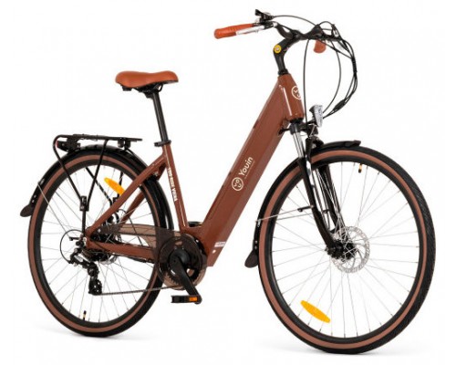 YOUIN YOURIDE VIENA - PASEO - RUEDA 28” - BATERIA INTEGRADA Y EXTRAIBLE - OCRE