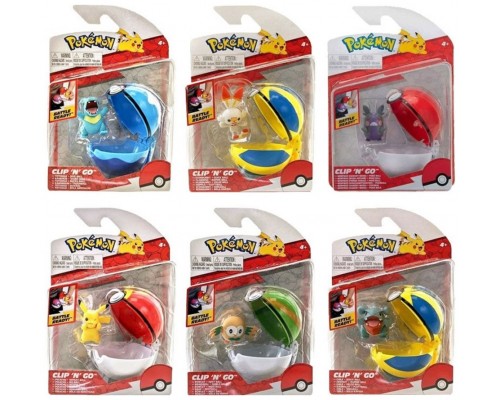 Pokeball pokemon clip "n" go wave