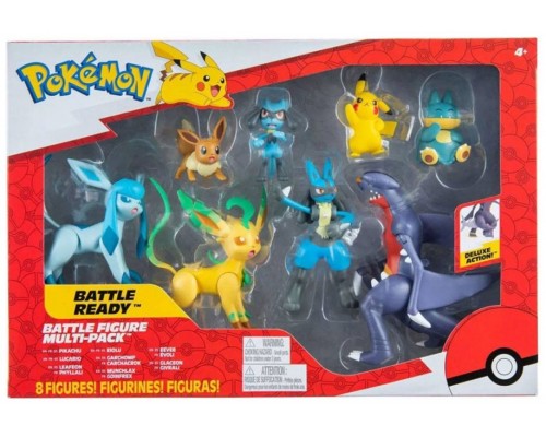 Pack 8 figuras pokemon batalla region