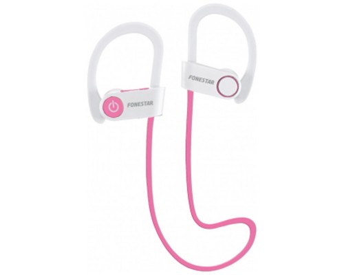 Auriculares Deportivos Bluetooth 4.1 Blanco/Rosa Fonestar