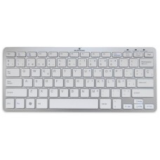 Bluestork BS-KB-MICRO/BT/SP teclado Bluetooth QWERTY Español Plata, Blanco