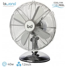 Ventilador Sobremesa CoolFeel Metálico 40W 12" Biwond