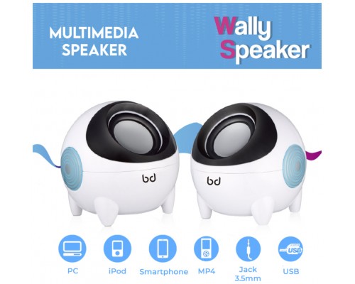 Altavoces Multimedia 3WX2 Wally Speaker Biwond