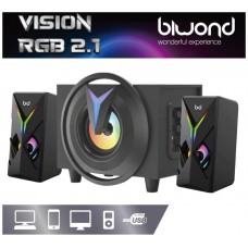 Altavoces Gaming 2x4W + 1 Woofer 8W VISION RGB 2.1 Biwond