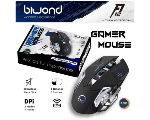 Ratón Gaming Biwond A12 Pro Inalámbrico Tournament Edition