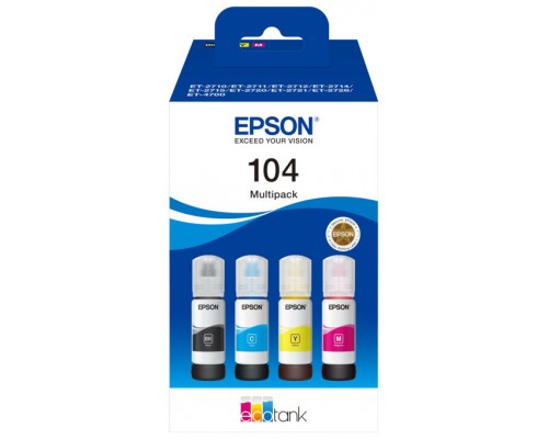 Multipack botellas epson ecotank 104 negro