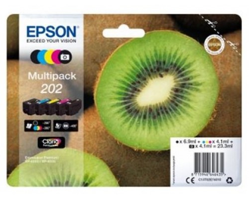 EPSON Multipack 5-colours 202 Claria Premium Ink KIWI