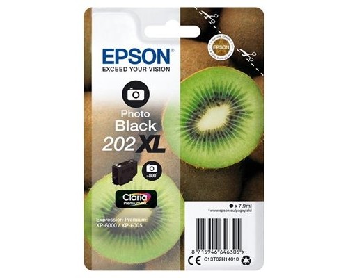 EPSON Singlepack Photo Black 202XL Claria Premium Ink