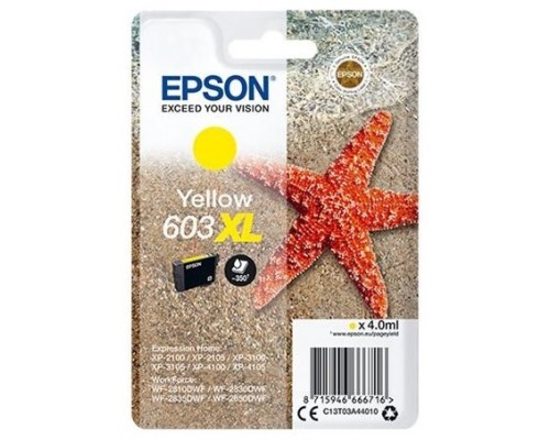 Cartucho tinta epson c13t03a44010 singlepack amarillo