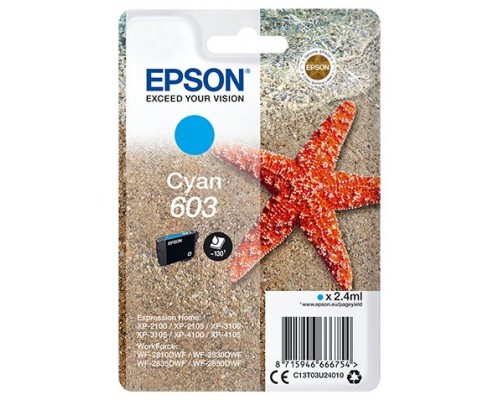 Cartucho tinta epson c13t03u24010 singlepack cian