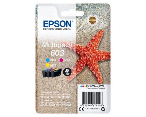 EPSON tinta MultiPack Std Estrella de mar 3 tintas 603 No Tag Multi