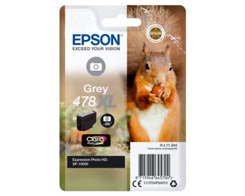 EPSON Singlepack GRIS 478XL Claria Photo HD Ink ardilla