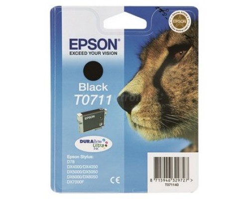 TINTA EPSON T0711 NEGRO DX4000 5000 6000 7000F