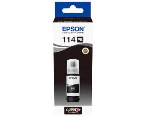 Botella tinta epson ecotank 114 negro