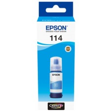 Botella tinta epson ecotank 114 cyan