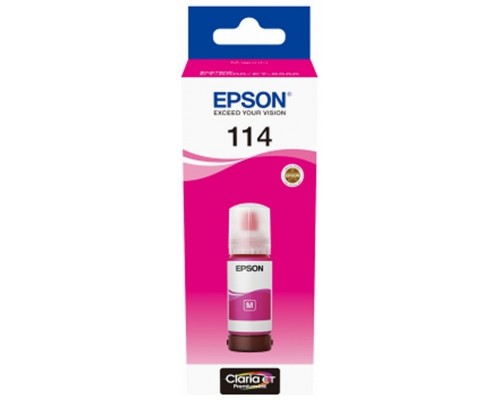 Botella tinta epson ecotank 114 mangenta