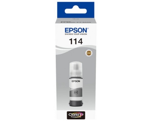 Botella tinta epson ecotank 114 gris