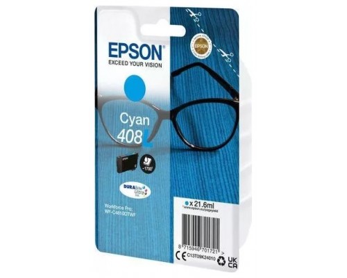 Cartucho tinta epson 408l cian durabrite