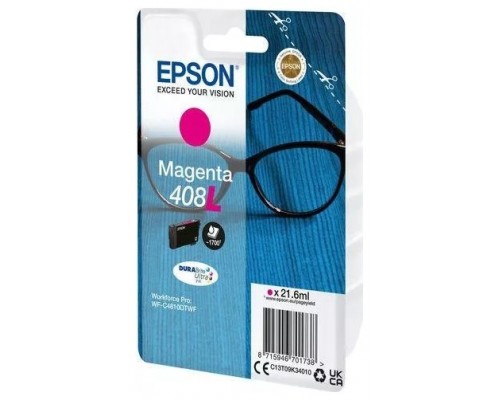 Cartucho tinta epson 408l magenta durabrite