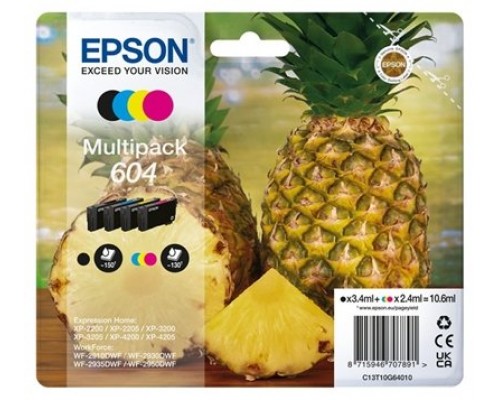 TONER EPSON 4 COLORES MULTIPACK 604 XP-2200