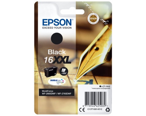 EPSON Cartucho Negro 16XXL Workforce 2660DWF