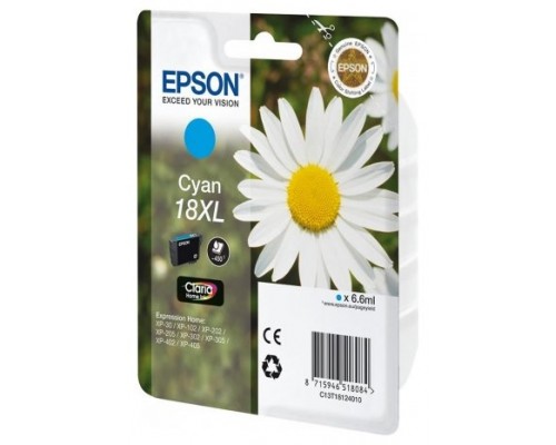 TINTA EPSON EXPRESION HOME 18XL CIAN  XP102 205 215 305 405