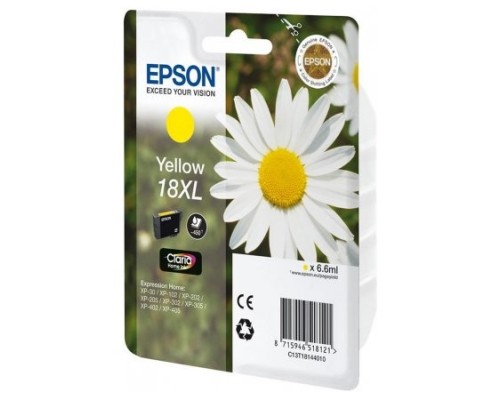 TINTA EPSON EXPRESION HOME 18XL AMARILLO XP102 205 215 305 405