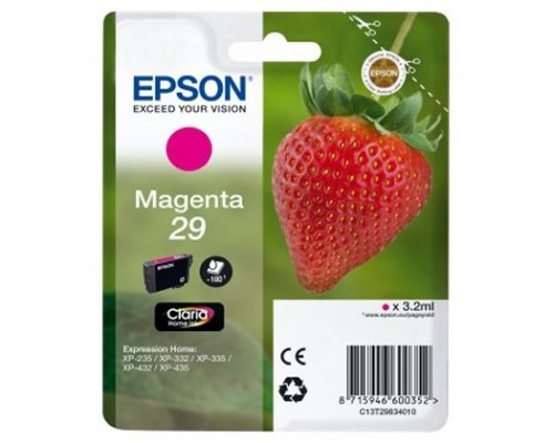 TINTA EPSON CLARIA 29 MAGENTA XP235 XP332 XP335 XP432 XP435