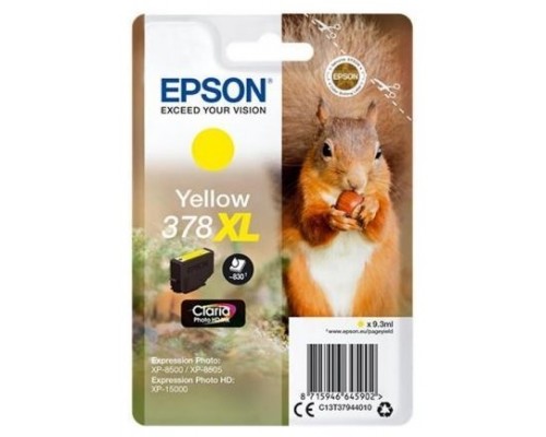 EPSON Singlepack Yellow 378XL Claria Photo HD Ink