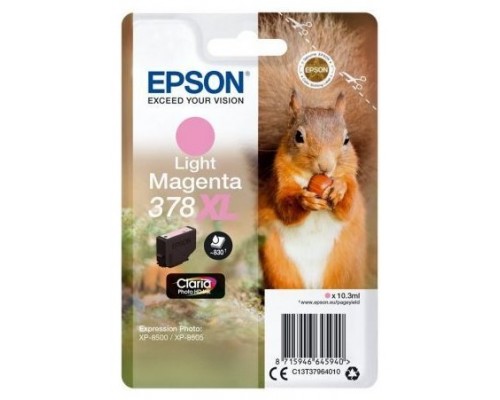 EPSON Singlepack Light Magenta 378XL Claria Photo HD Ink