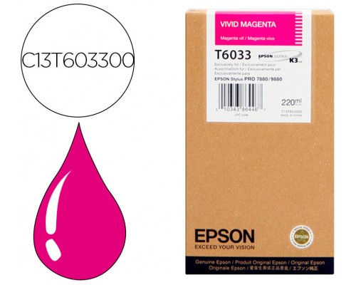 Epson Cartucho T603300 magenta vivo