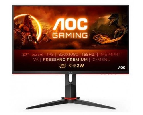 Monitor led curvo 27pulgadas aoc c27g2ae