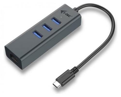 I-TEC USB-C METAL HUB 3 + GLAN PERP