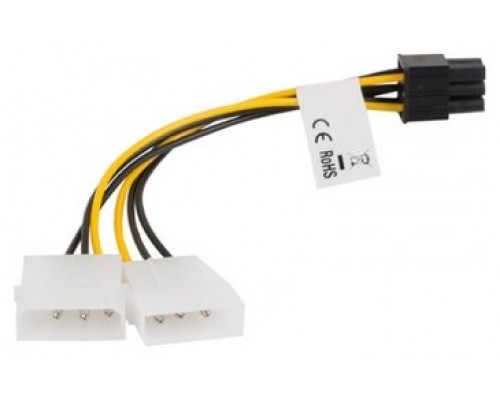 Cable lanberg alimentacion molex 2x macho