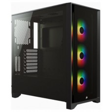 CAJA CORSAIR ICUE 4000X RGB TEMPERED GLASS NEGRA CC-9011204-WW