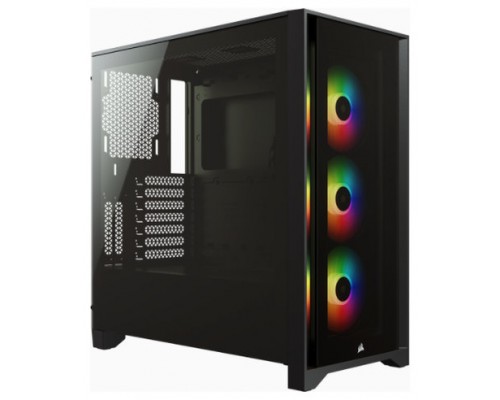 CAJA CORSAIR ICUE 4000X RGB TEMPERED GLASS NEGRA CC-9011204-WW