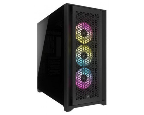 CAJA CORSAIR ICUE 5000D RGB AIRFLOW CRISTAL TEMPLADO NEGRA CC-9011242-WW