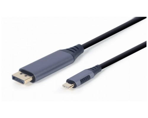 CABLE ADAPTADOR GEMBIRD USB TIPO C A DISPLAYPORT MACHO, GRIS ESPACIAL, 1,8 M