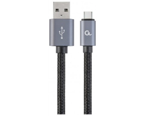 CABLE USB TIPO C GEMBIRD TRENZADO ALGODÃ?N CONECTORES METÃ