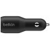 DUAL USB-C CAR CHARGER 18W X2  BLK