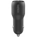 DUAL CAR CHARGER 1M A-LTG 24W BLK