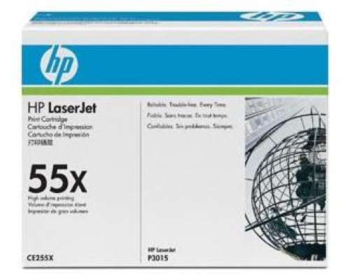 Toner hp 55x ce255x negro 12500