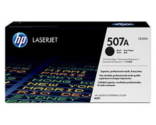 HP 507A TONER HP507A NEGRO (CE400A)