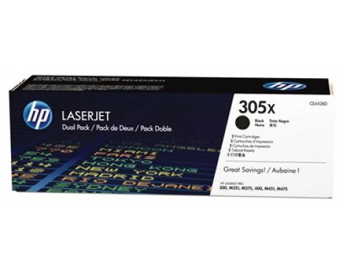 HP Laserjet 305X, Toner Negro M351A /M375NW/M451 Pack 2