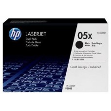 HP 05X PACK 2 TONER HP05X NEGRO (CE505XD)