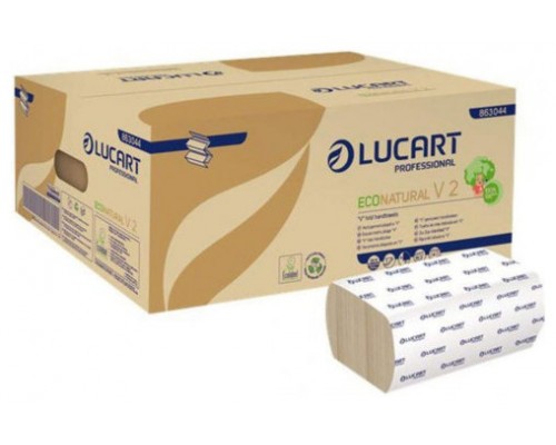 PAQUETE 3800 TOALLAS V2 ECONATURAL LUCART CE594