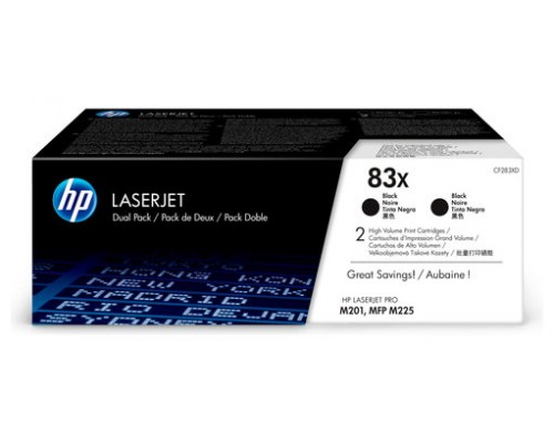 HP 83X TONER HP83X NEGRO (CF283XD)