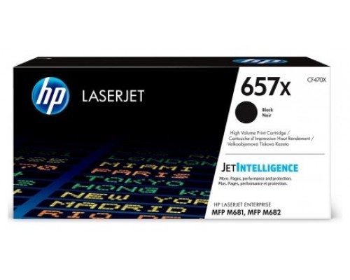 HP TONER 657X NEGRO ALTA CAPACIDAD LASERJET M681 (CF470X)